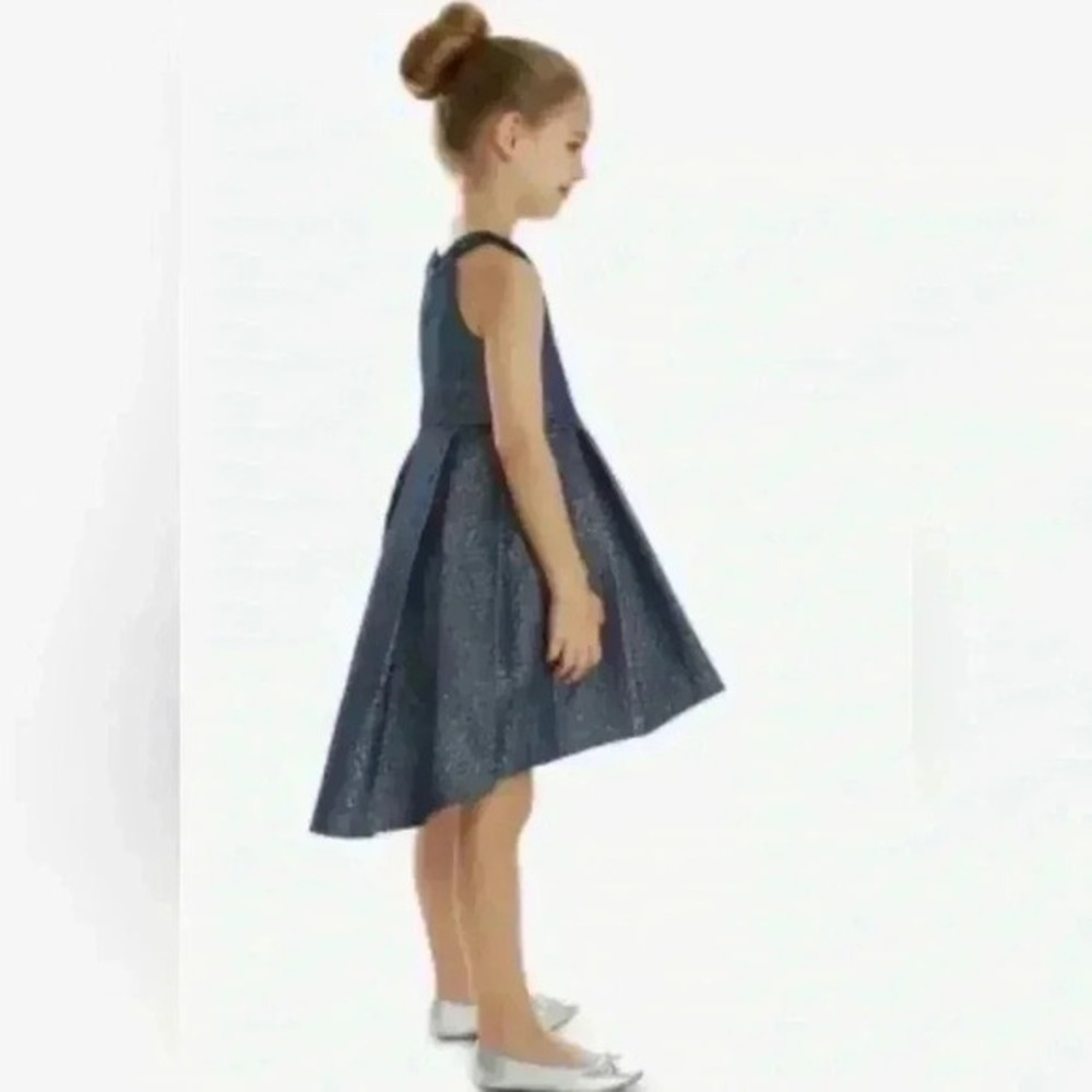 Rare Editions Girls Dark‎ Sparkle Textured Fit Flare Dress Size 4T